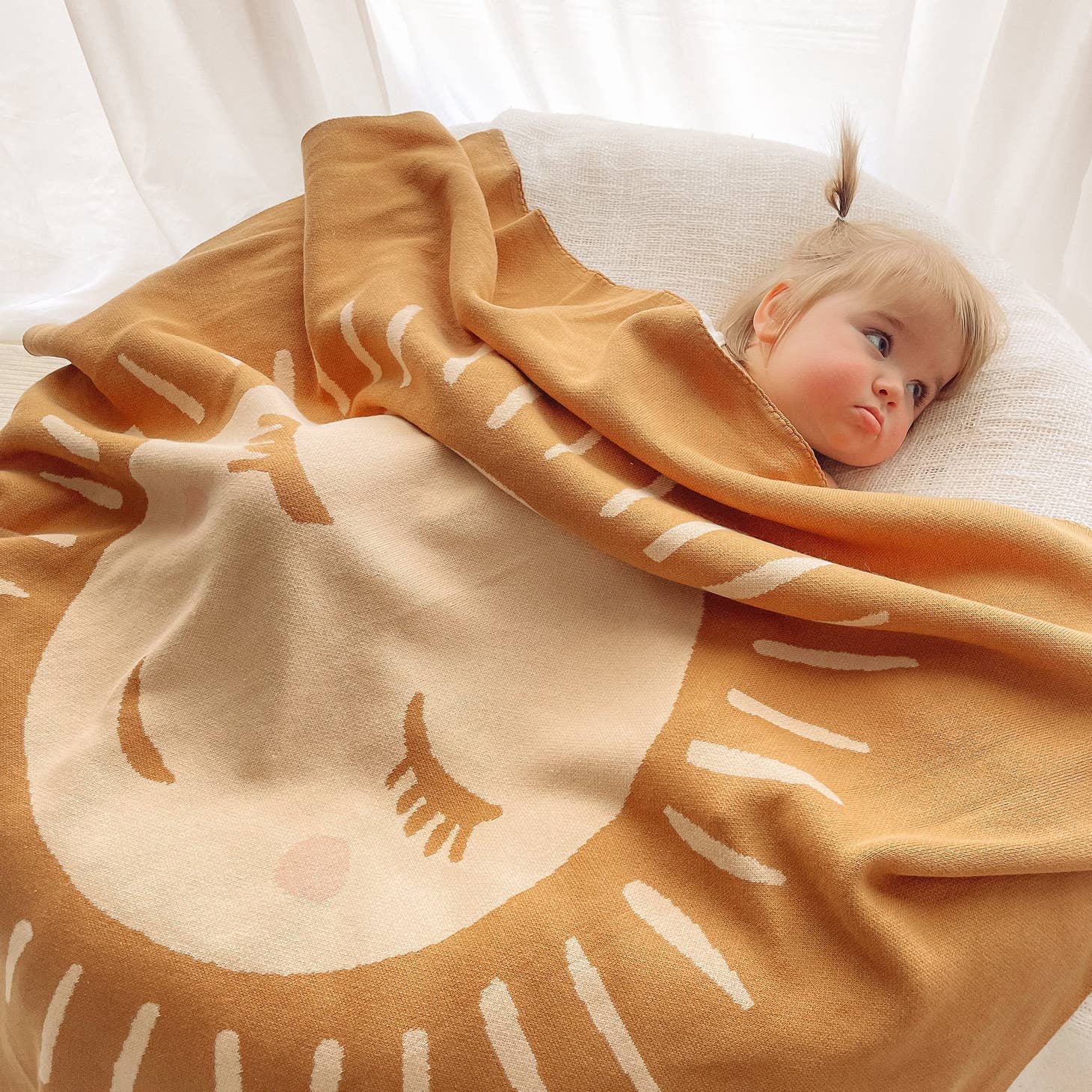 Luxe Knit Blanket - Sunshine