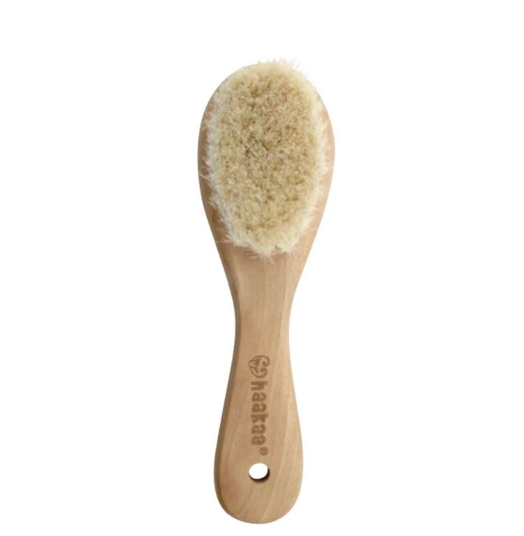 Goats Wool Wooden Baby Hair Brush & Comb Set
